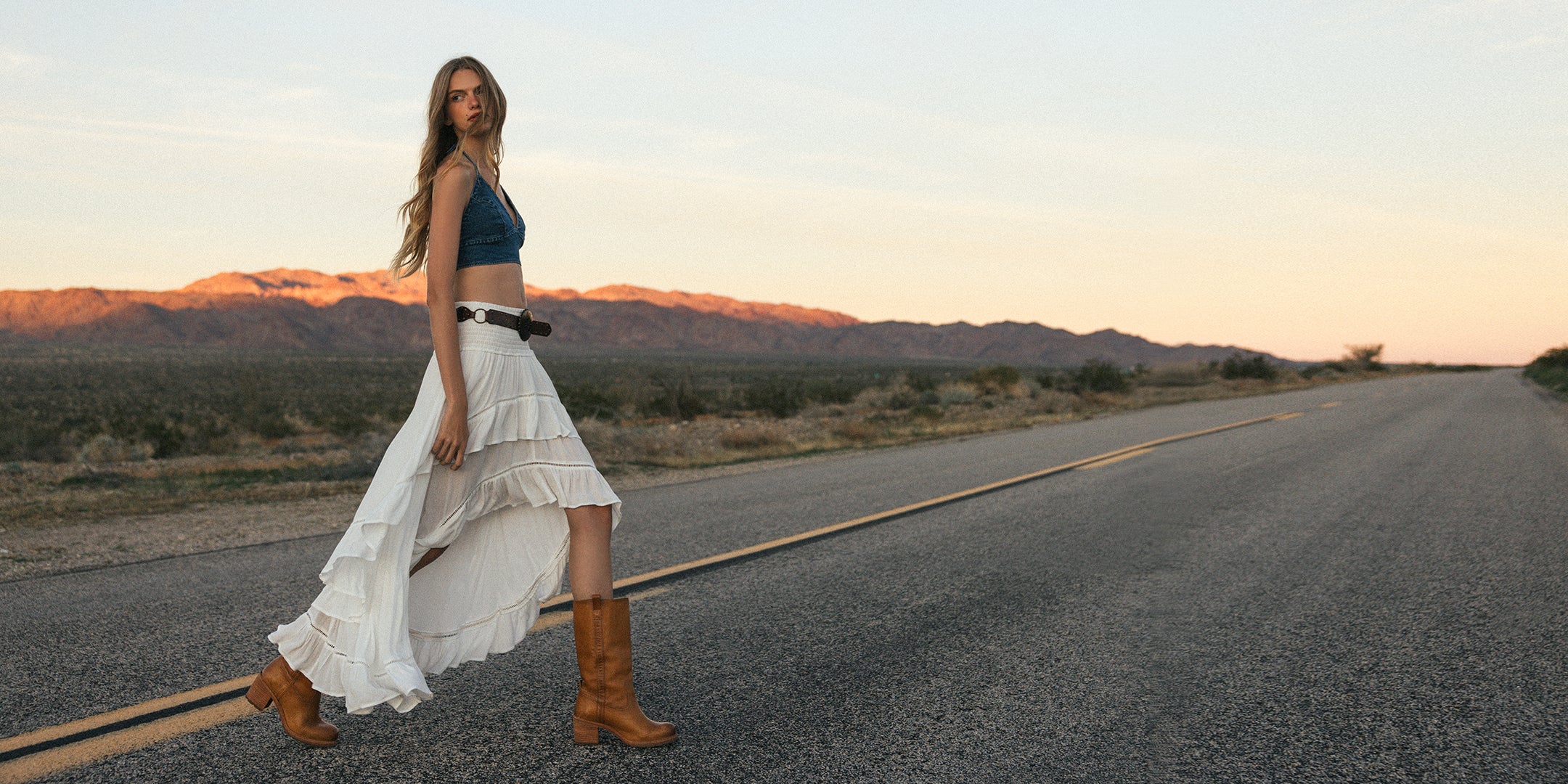 women on a road